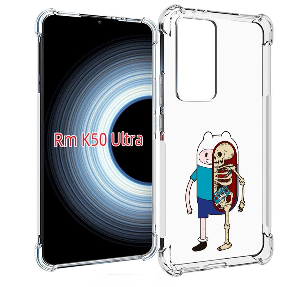 

Чехол MyPads Финн скелет для Xiaomi 12T / Redmi K50 Ultra, Прозрачный, Tocco