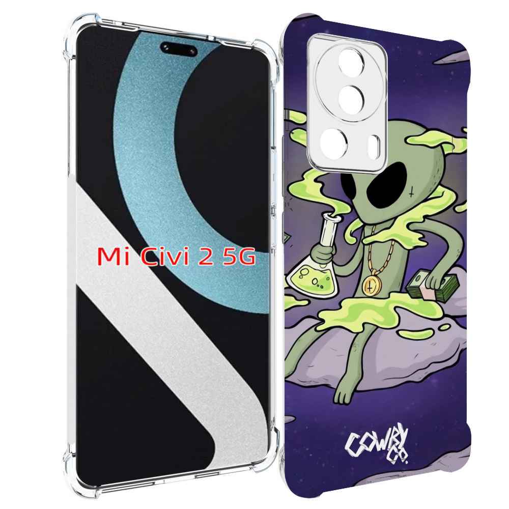 

Чехол MyPads токсичный инопланетянин для Xiaomi Civi 2, Прозрачный, Tocco