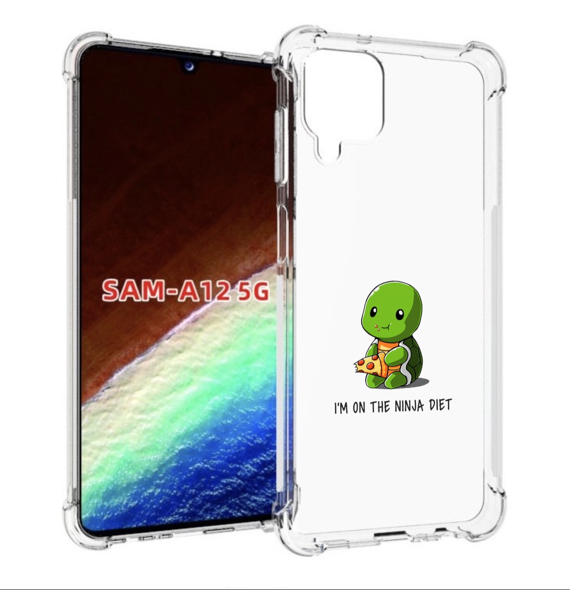 

Чехол MyPads Ниндзя-диета для Samsung Galaxy A12 (SM-A125F) 2020/21/A12 Nacho SM-A127F, Прозрачный, Tocco