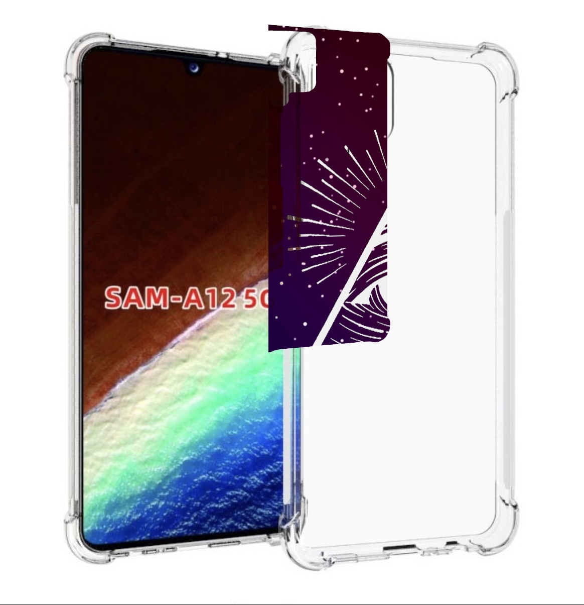 

Чехол MyPads Не-доверяй для Samsung Galaxy A12 (SM-A125F) 2020/21/A12 Nacho SM-A127F, Прозрачный, Tocco