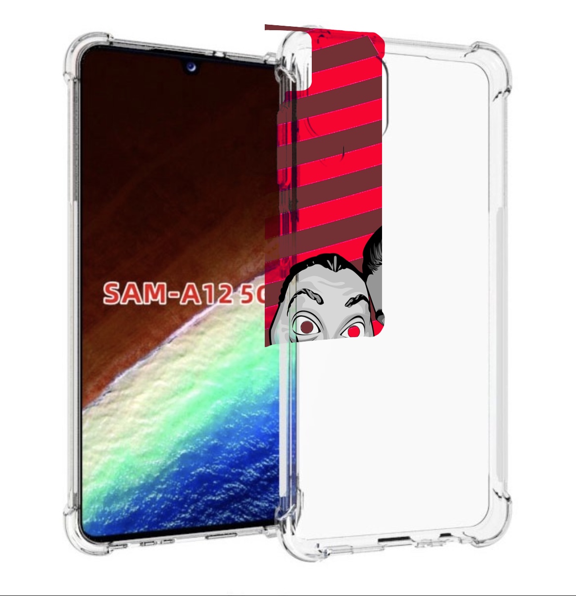 

Чехол MyPads Найроби-бумажного-дома для Samsung Galaxy A12 (SM-A125F) 2020/21, Прозрачный, Tocco