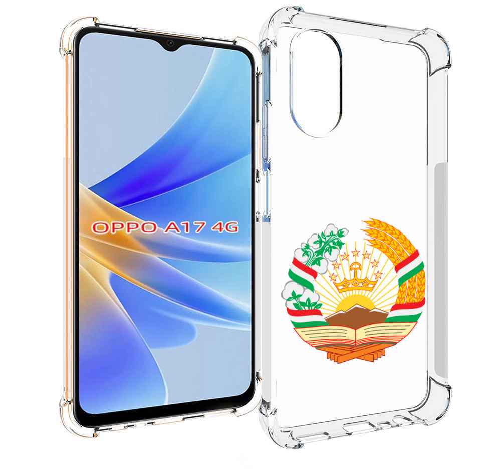 

Чехол MyPads герб-таджикистана для OPPO A17, Прозрачный, Tocco