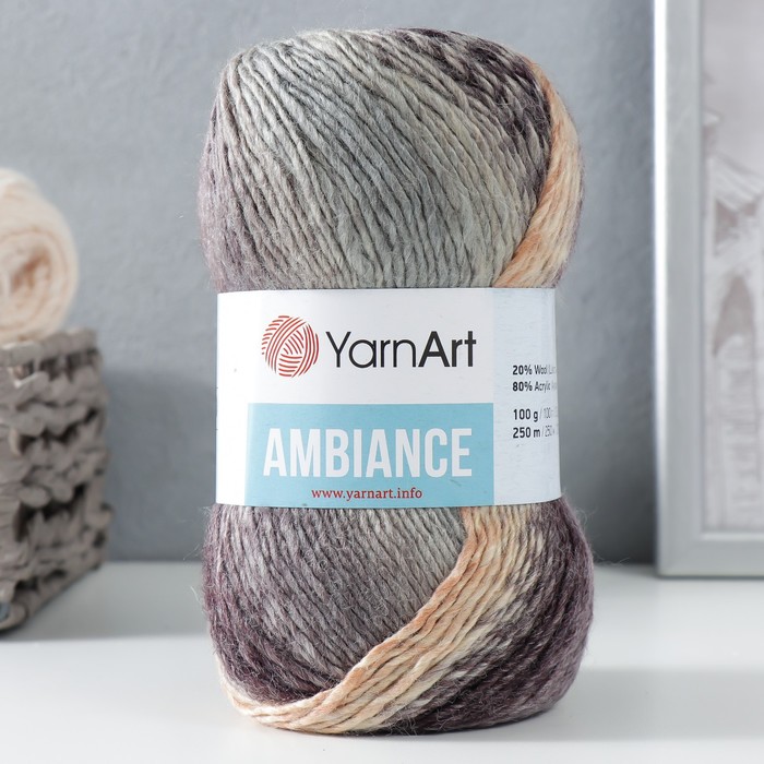 

Пряжа "Ambiance" 80% акрил, 20% шерсть 250м/100г (151), Разноцветный, Пряжа для вязания "Ambiance"