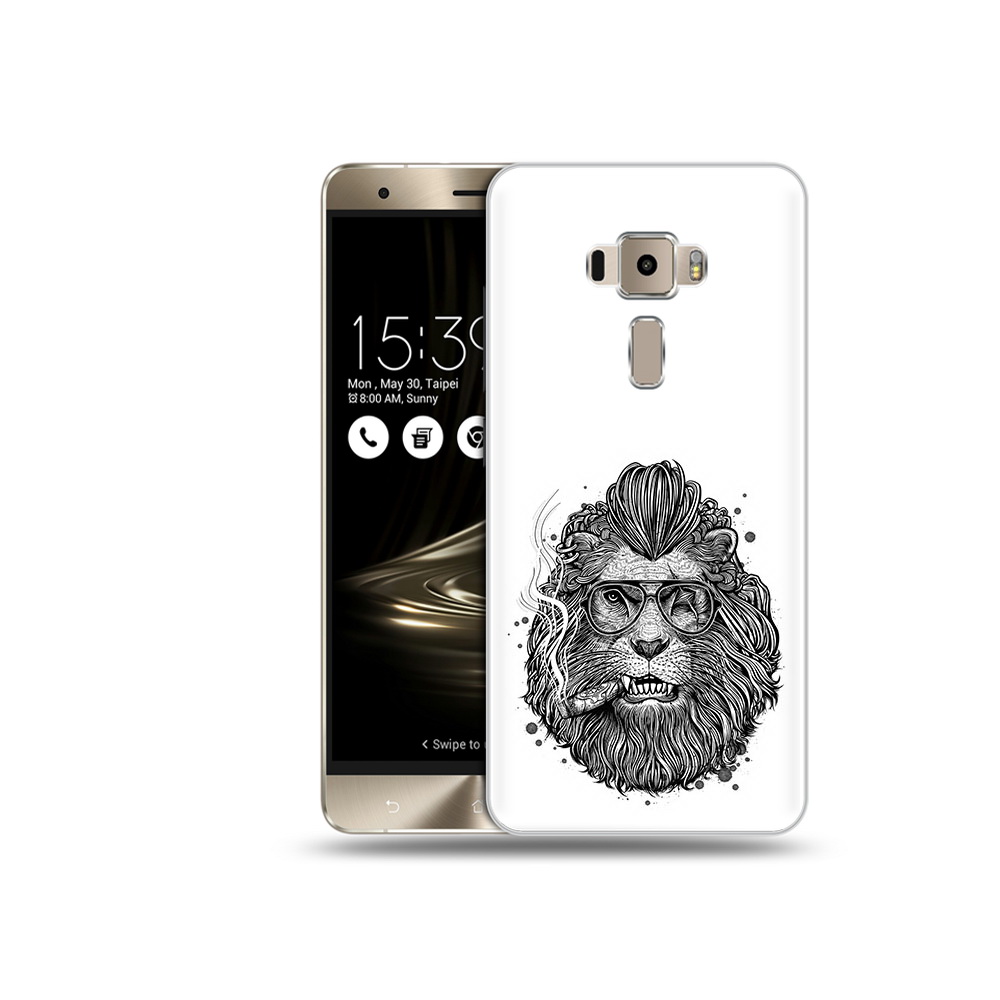 

Чехол MyPads Tocco для Asus ZenFone 3 Neo (ZE520KL) курящий лев (PT38045.651.432), Прозрачный, Tocco