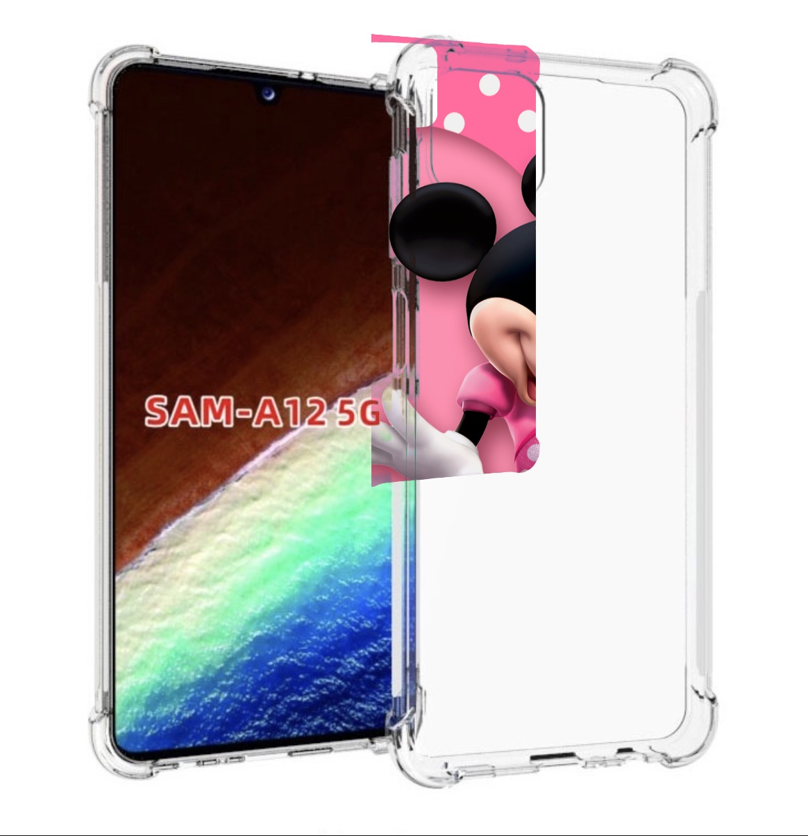 

Чехол MyPads Минни-Маус-в-сердце женский для Samsung Galaxy A12 (SM-A125F) 2020/21, Прозрачный, Tocco