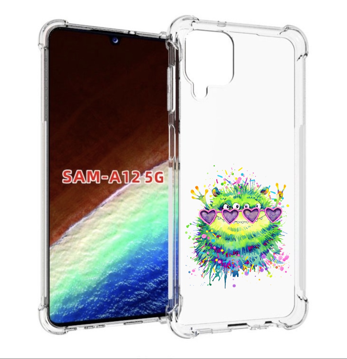 Чехол MyPads Пушистый персонаж для Samsung Galaxy A12 (SM-A125F) 2020/21