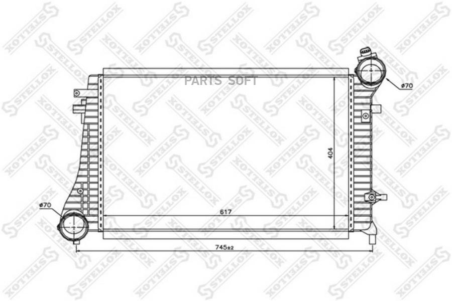 

STELLOX Интеркулер STELLOX 1040183sx