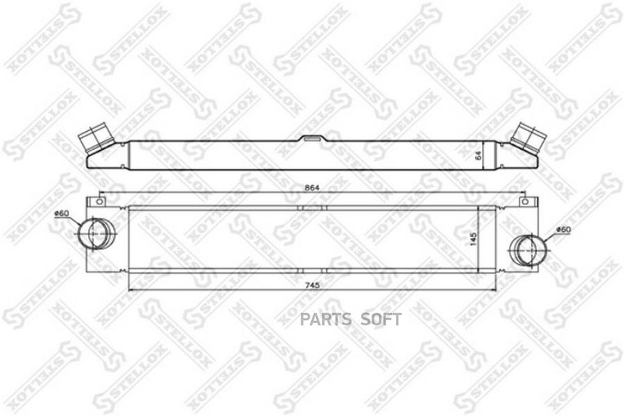 

STELLOX Интеркулер STELLOX 1040174sx