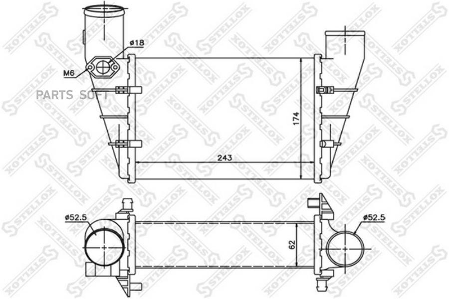 

STELLOX Интеркулер STELLOX 1040081sx