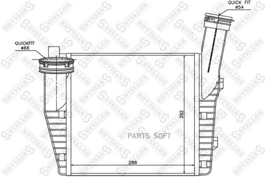 

STELLOX Интеркулер STELLOX 1040079sx