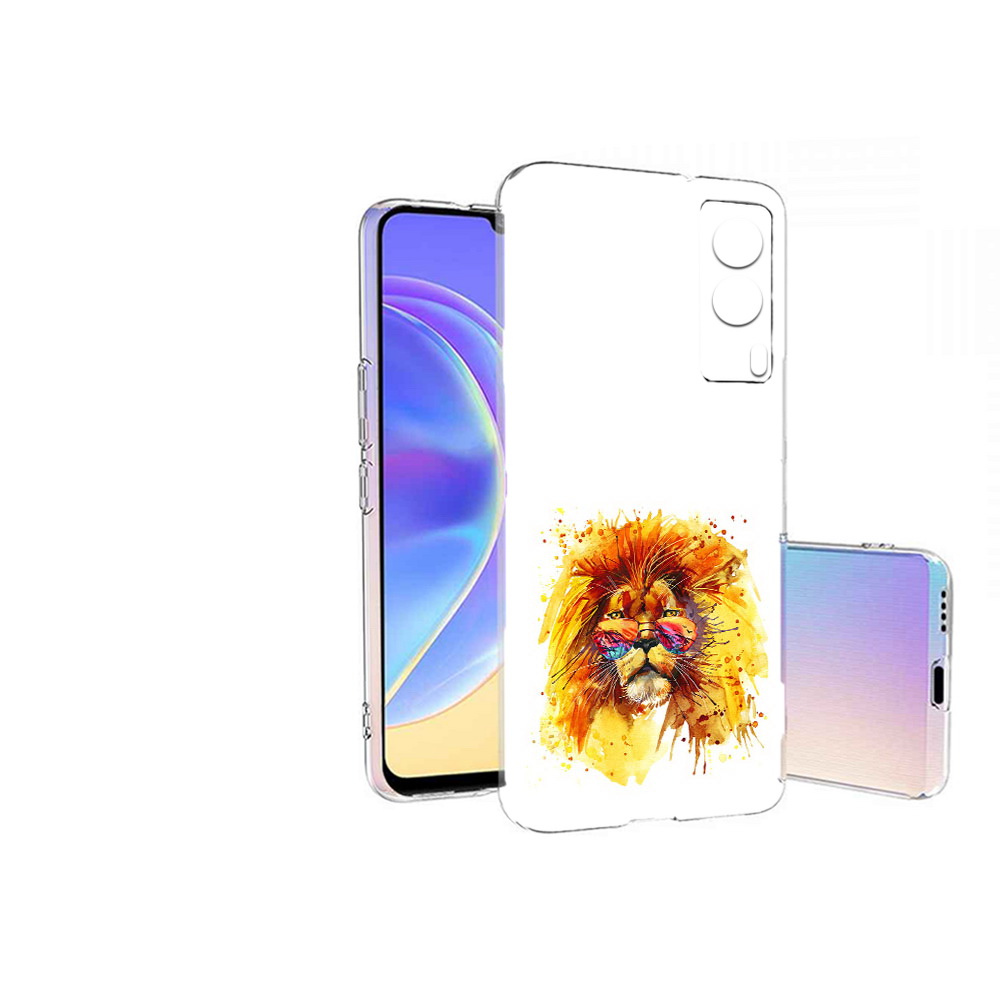 

Чехол MyPads Tocco для Vivo V21E лев в очках (PT161736.380.436), Прозрачный, Tocco