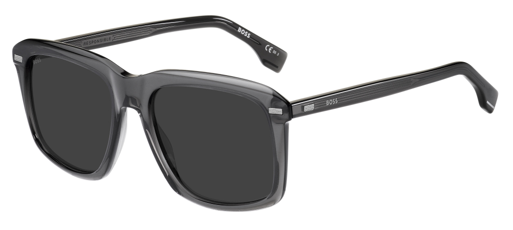 

Солнцезащитные очки мужские HUGO BOSS HUB-205129KAC55IR, серый, HUB-205129KAC55IR