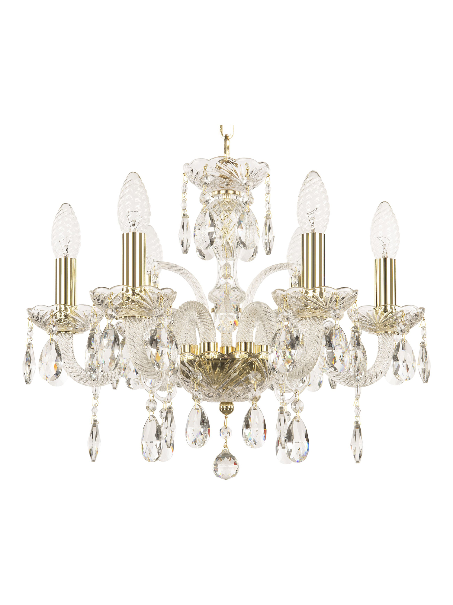 

Люстра подвесная хрустальная 118/6/141 G Bohemia Ivele Crystal, 118/6/141 G