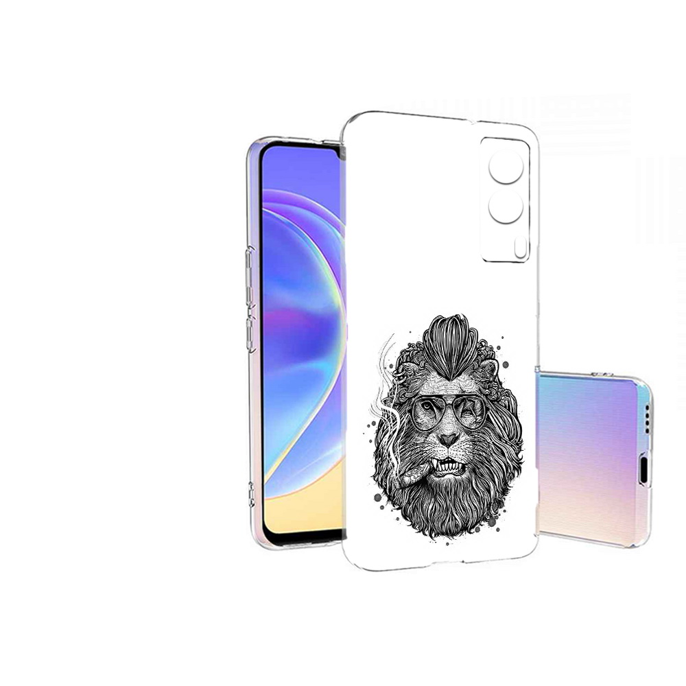

Чехол MyPads Tocco для Vivo V21E курящий лев (PT161736.380.432), Прозрачный, Tocco