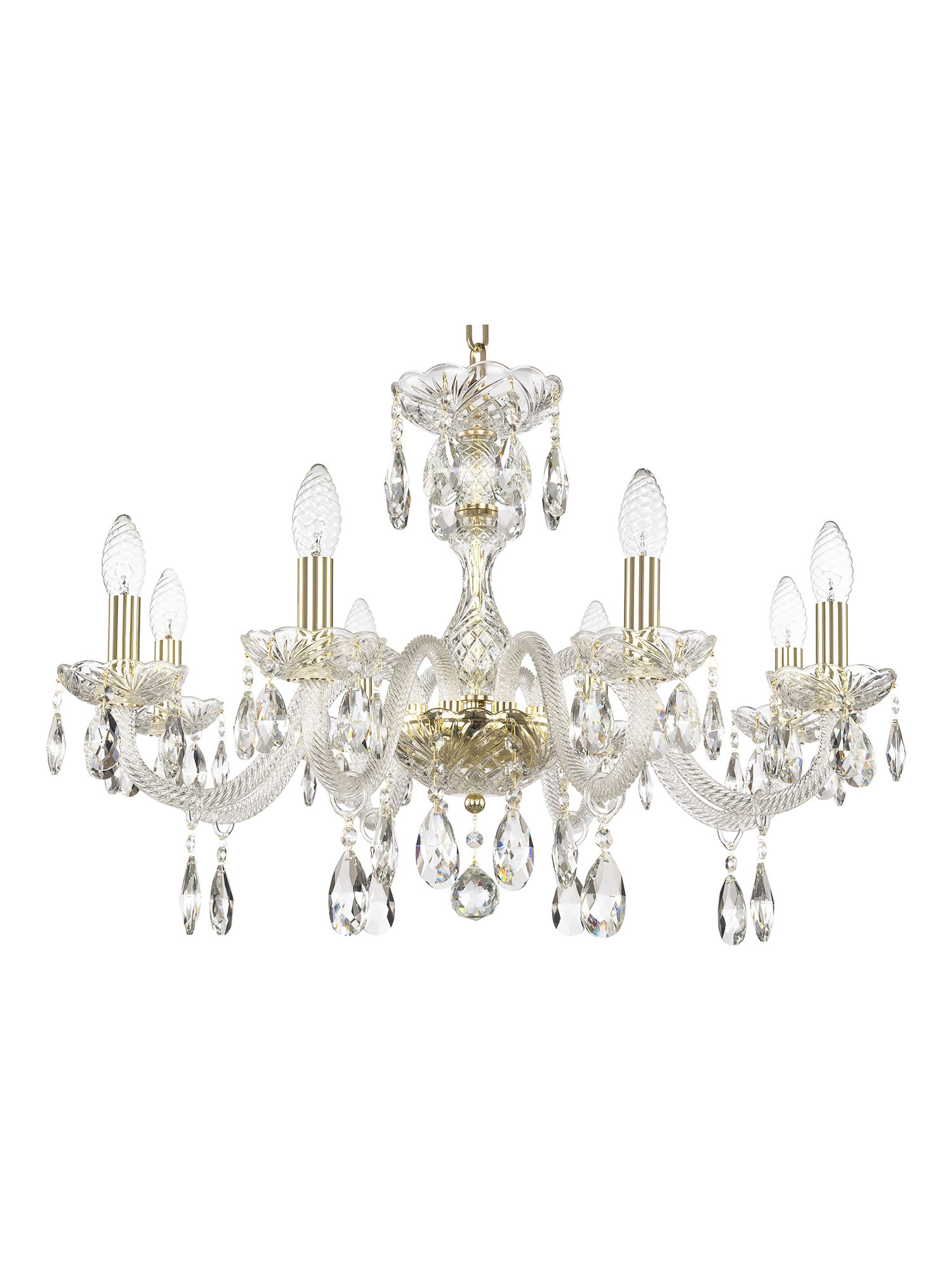 

Люстра подвесная хрустальная 117/8/240 G Bohemia Ivele Crystal, 117/8/240 G