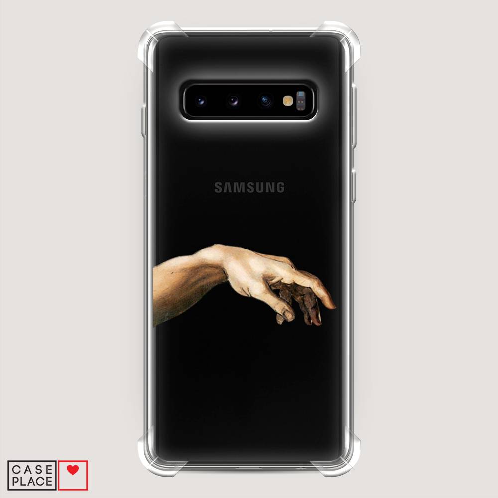 фото Противоударный силиконовый чехол "creazione di adamo 1" на samsung galaxy s10 + awog