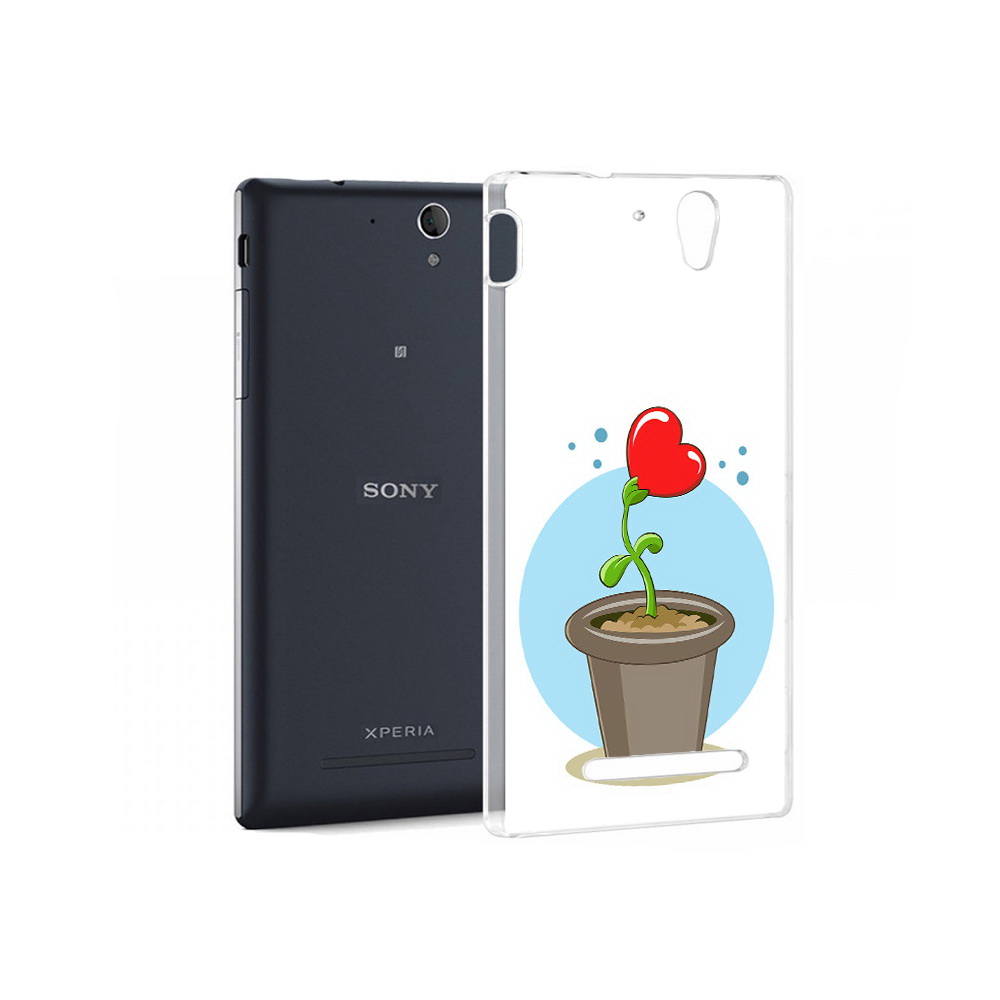 

Чехол MyPads Tocco для Sony Xperia C5 Ultra Растение любви 14 февраля (PT16261.253.145), Прозрачный, Tocco
