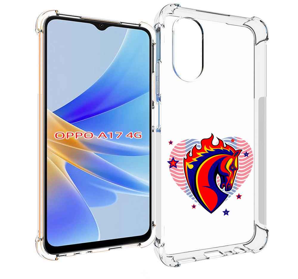 

Чехол MyPads ФК ЦСЛ Лошадь для OPPO A17, Прозрачный, Tocco