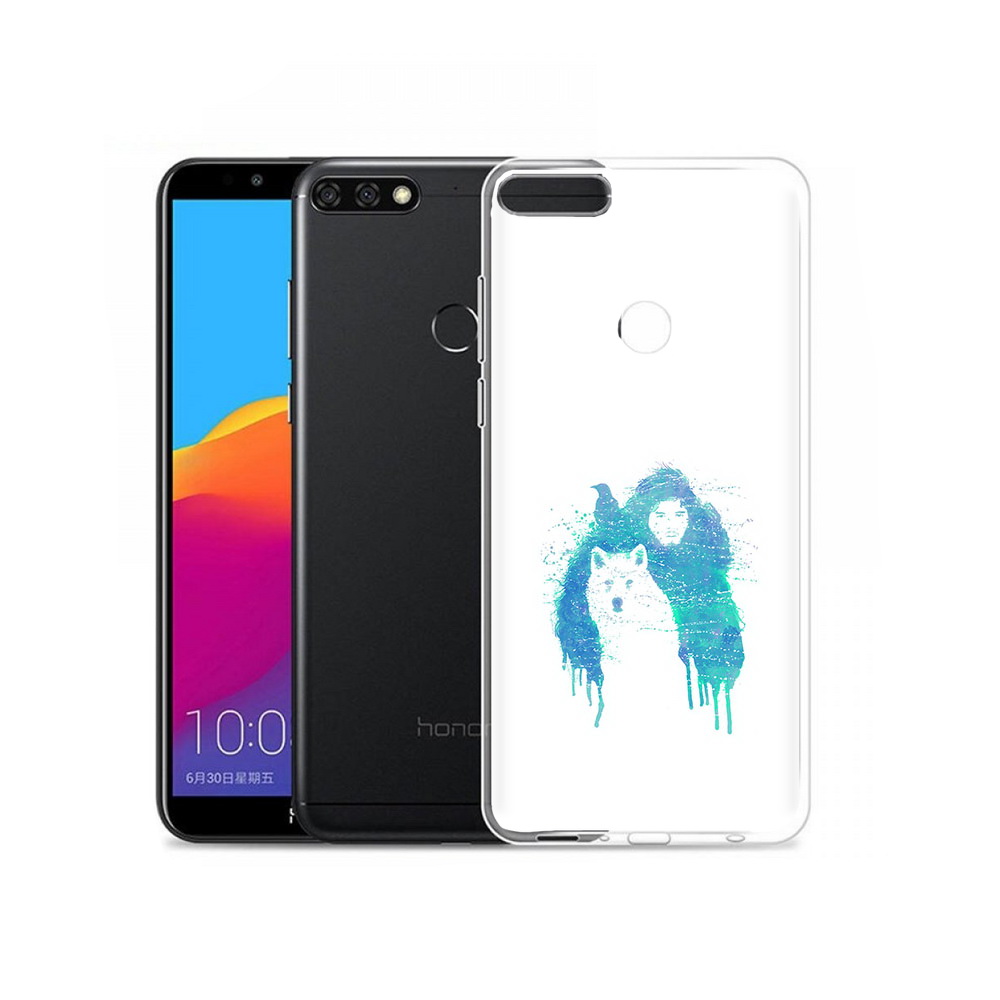 

Чехол MyPads Tocco для Honor 7C Pro джон сноу (PT113786.47.323), Прозрачный, Tocco