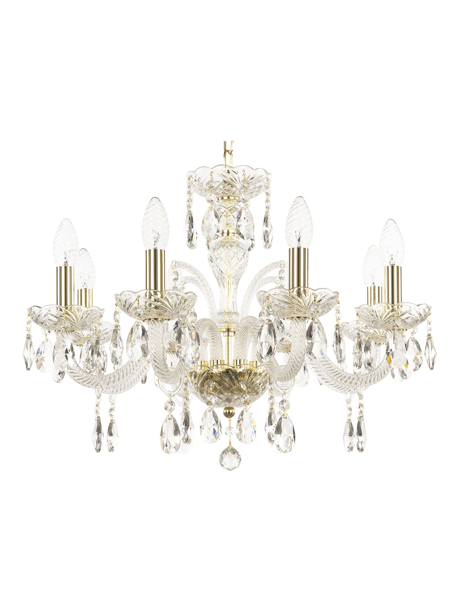 

Люстра подвесная хрустальная 118/8/195 G Bohemia Ivele Crystal, 118/8/195 G