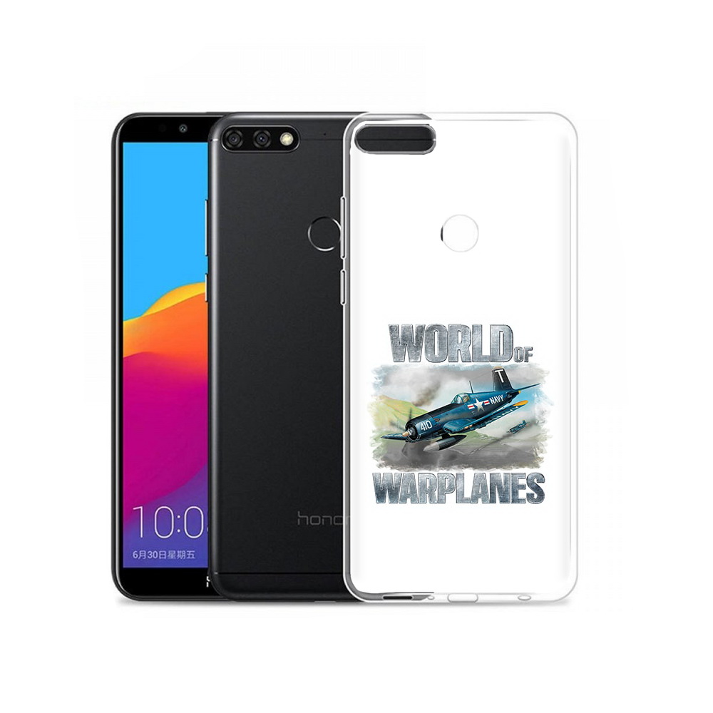 

Чехол MyPads Tocco для Honor 7C Pro Боевой самолет (PT113786.47.32), Прозрачный, Tocco
