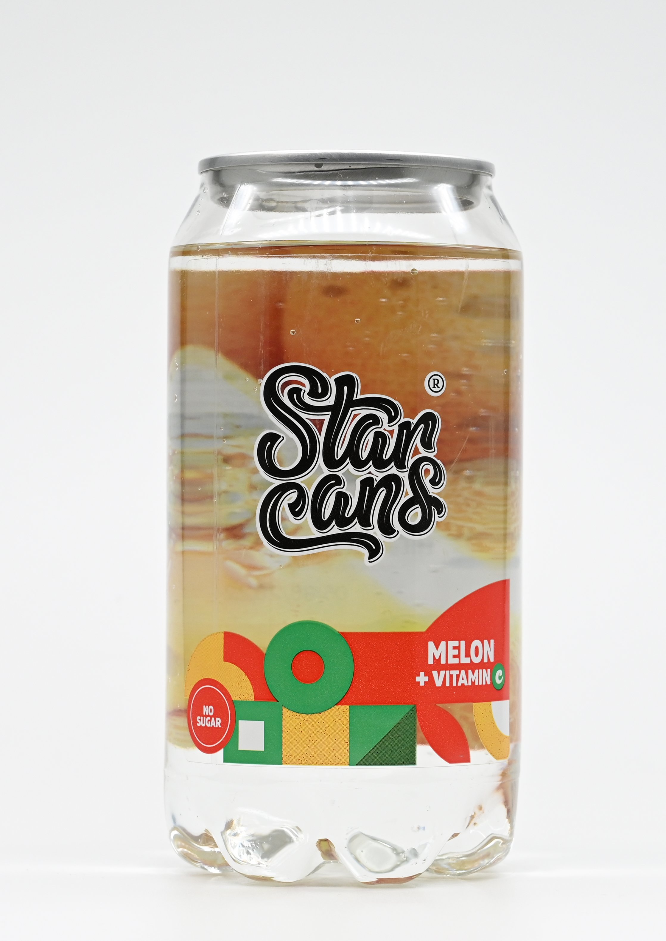 Напиток газированный StarCans со вкусом дыня, без сахара, без калорий, 6 шт по 350 мл