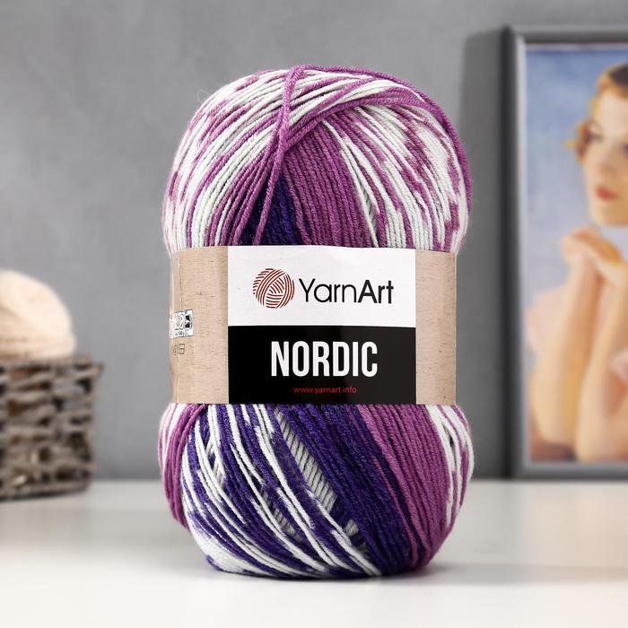 

Пряжа "Nordic" 20% шерсть, 80% акрил 510м/150гр (658), Разноцветный