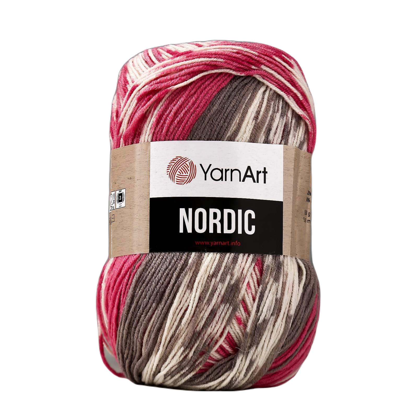 

Пряжа "Nordic" 20% шерсть, 80% акрил 510м/150гр (655), Пряжа для вязания "Nordic"