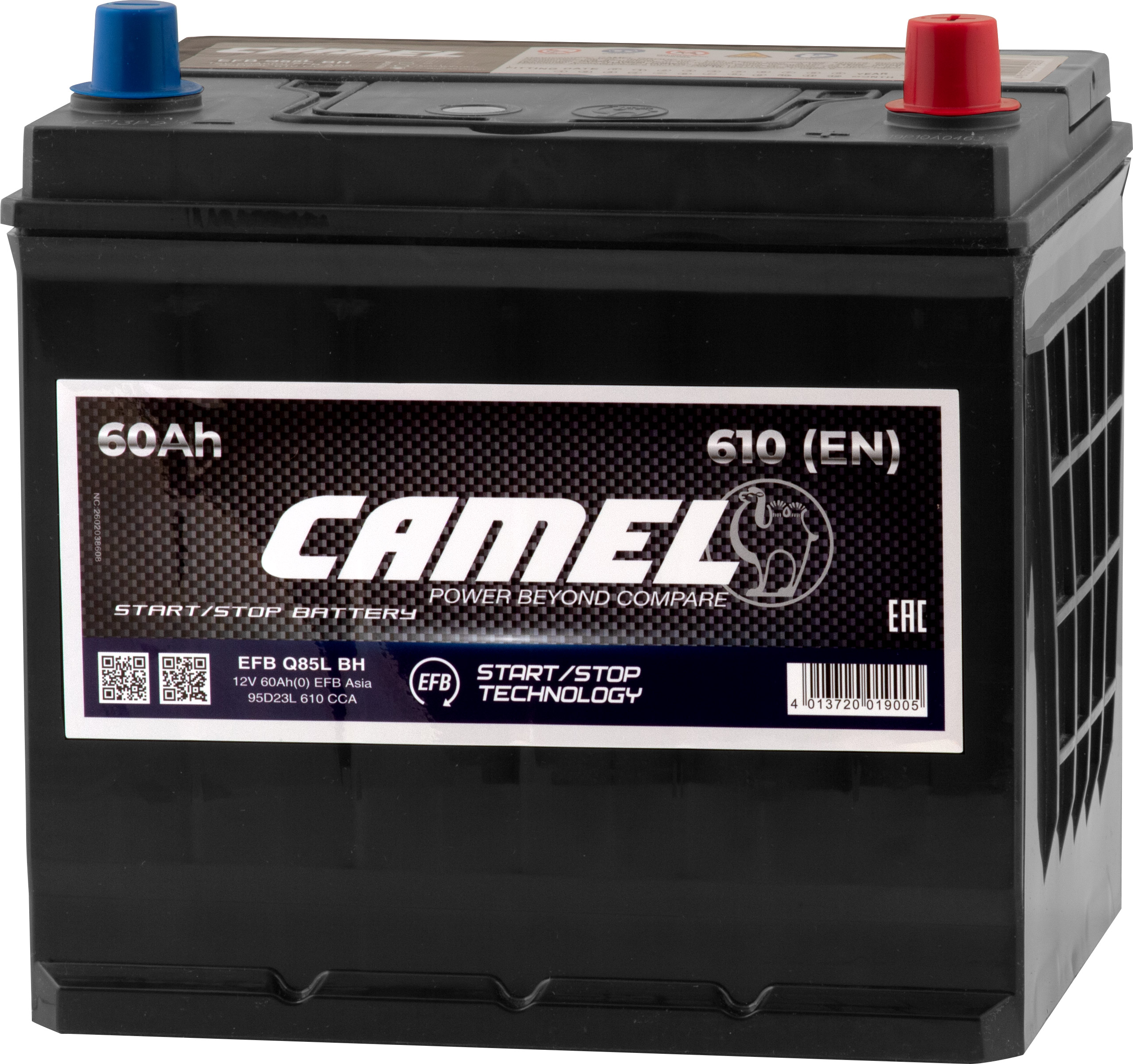 

Аккумулятор для автомобиля CAMEL 60 Ач 610 А обратная полярность