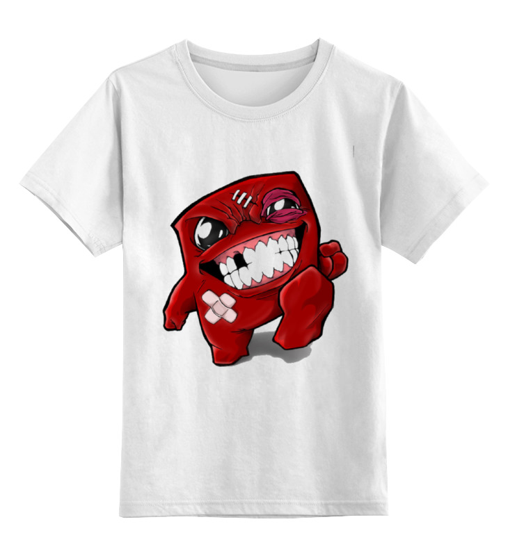 

Детская футболка Printio Super meat boy цв.белый р.104, 0000001215233