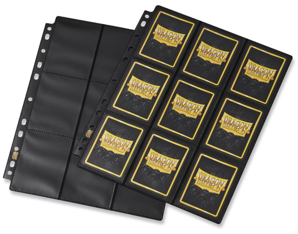 

Dragon Shield - лист для альбома 18-Pocket Pages Non-Glare черный