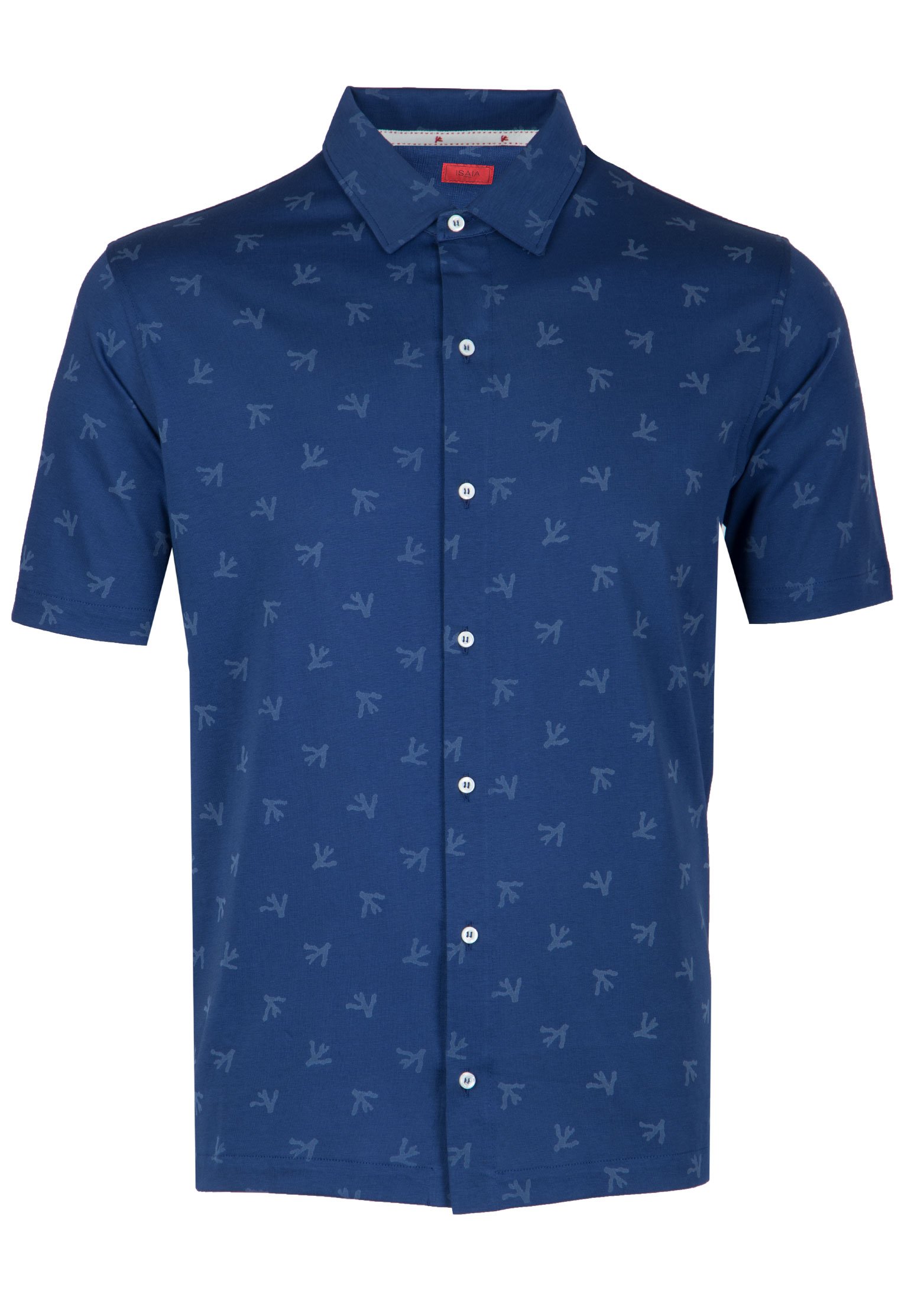 Рубашка мужская ISAIA 109180 синяя XL