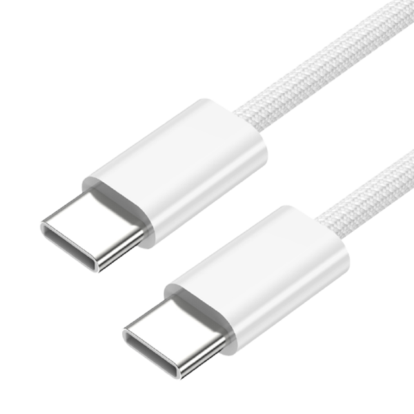 Кабель Stellarway USB-C/USB-C 3А 2м нейлоновый белый