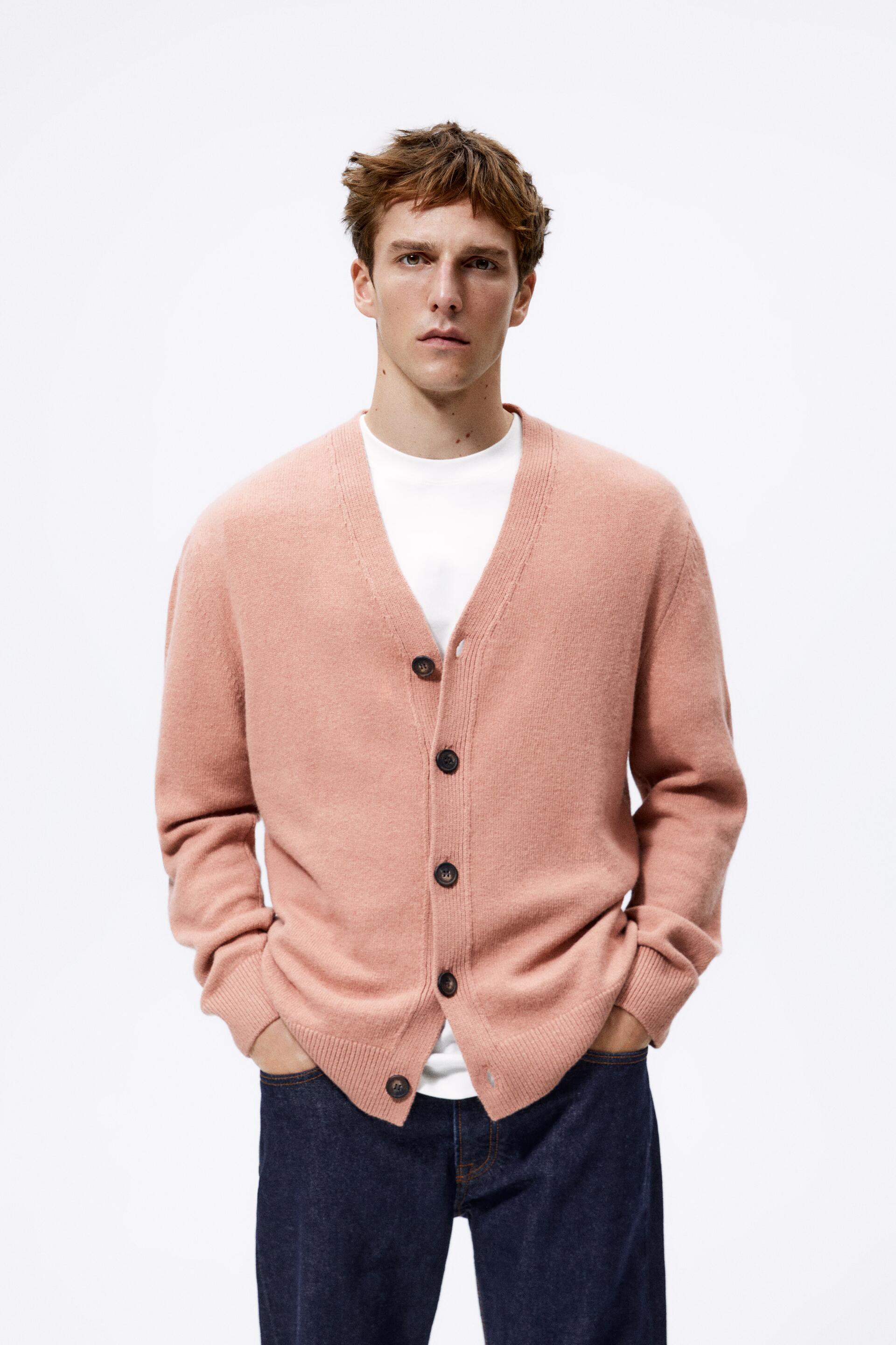 

Кардиган мужской ZARA 06771321 розовый XL (доставка из-за рубежа), 06771321