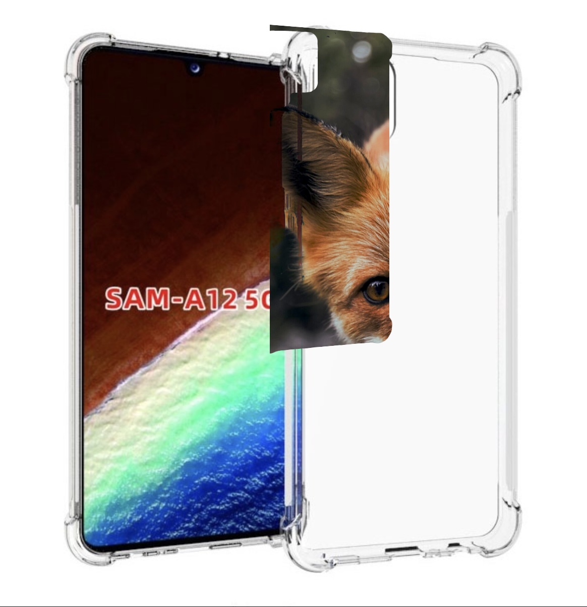 

Чехол MyPads Лисица для Samsung Galaxy A12 (SM-A125F) 2020/21/A12 Nacho SM-A127F, Прозрачный, Tocco