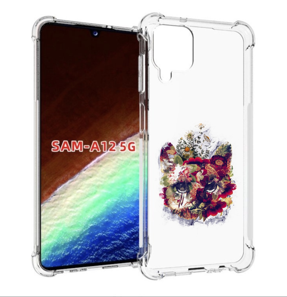 

Чехол MyPads Лиса в цветах-2 для Samsung Galaxy A12 (SM-A125F) 2020/21/A12 Nacho SM-A127F, Прозрачный, Tocco