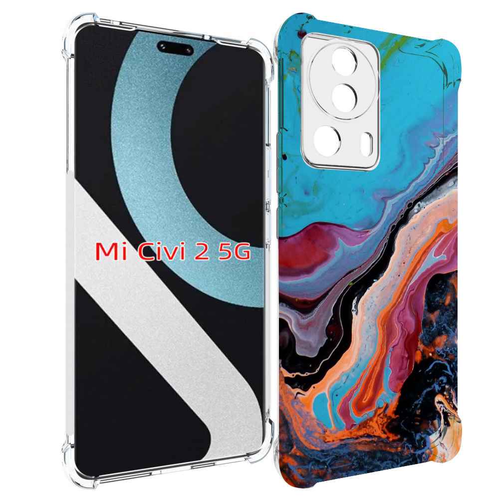 

Чехол MyPads смешанные краски для Xiaomi Civi 2, Прозрачный, Tocco