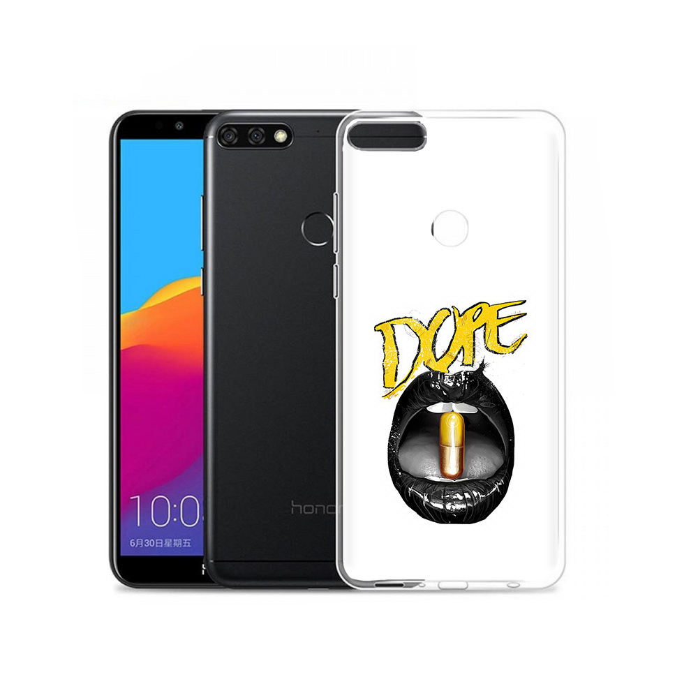 

Чехол MyPads Tocco для Honor 7C Pro губы (PT113786.47.303), Прозрачный, Tocco