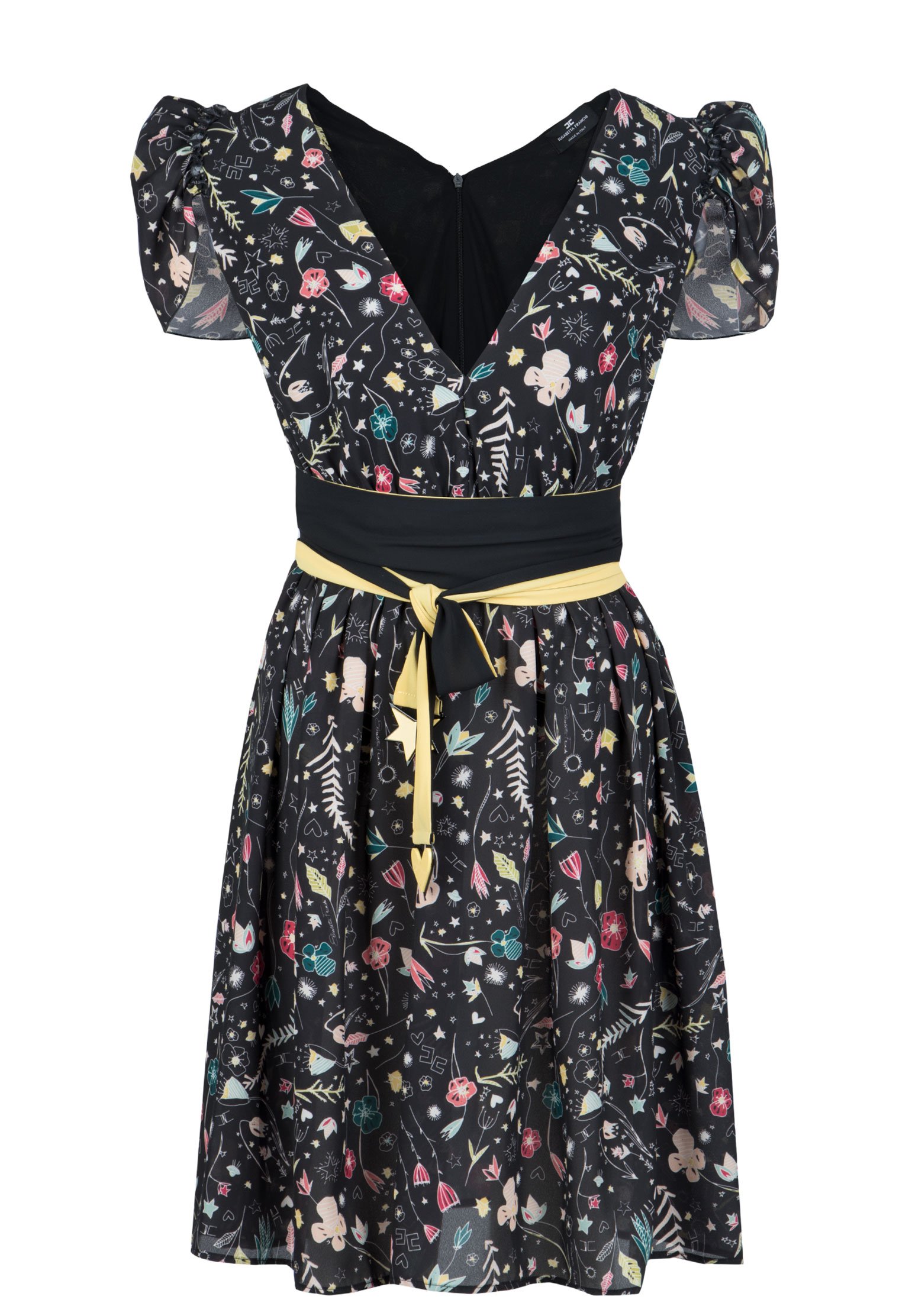 

Платье женское Elisabetta Franchi 107867 черное 46 IT, 107867