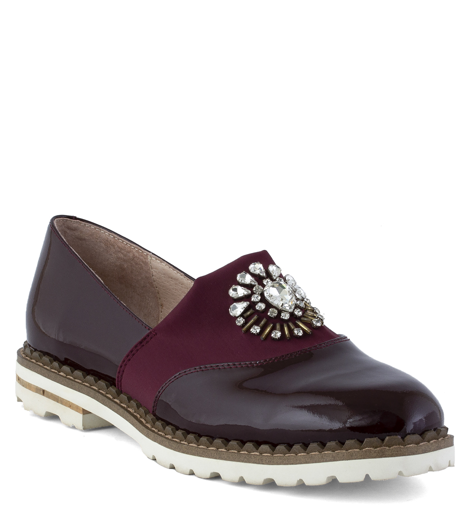 

Лоферы женские PM SHOES 17-253382-531 бордовые 38 RU, 17-253382-531