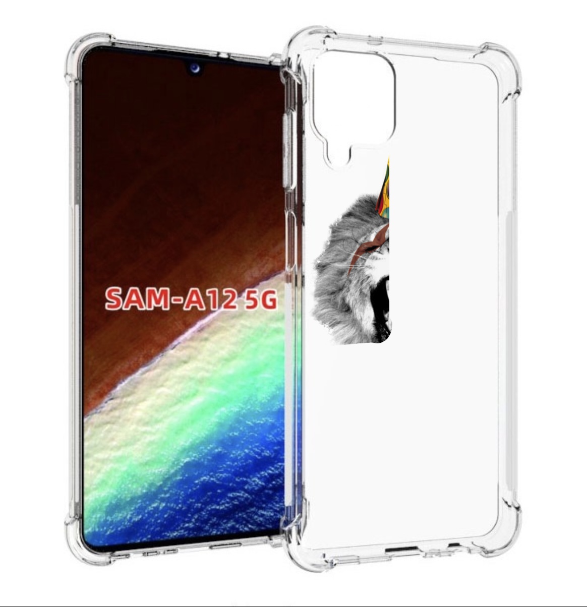 Чехол MyPads Лев в галстуке для Samsung Galaxy A12 (SM-A125F) 2020/21/A12 Nacho SM-A127F