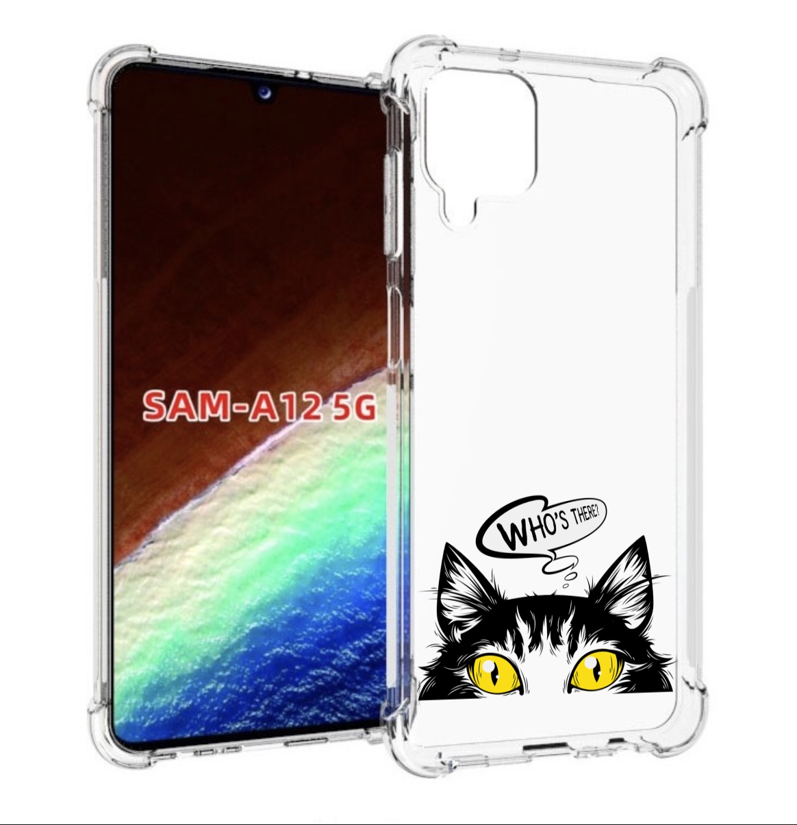 

Чехол MyPads Кто-тут-есть для Samsung Galaxy A12 (SM-A125F) 2020/21/A12 Nacho SM-A127F, Прозрачный, Tocco