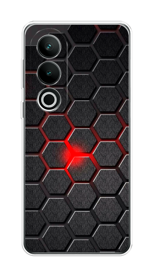 

Чехол на OnePlus Nord CE4 "Соты красные", Красный;черный;серый, 154750-1