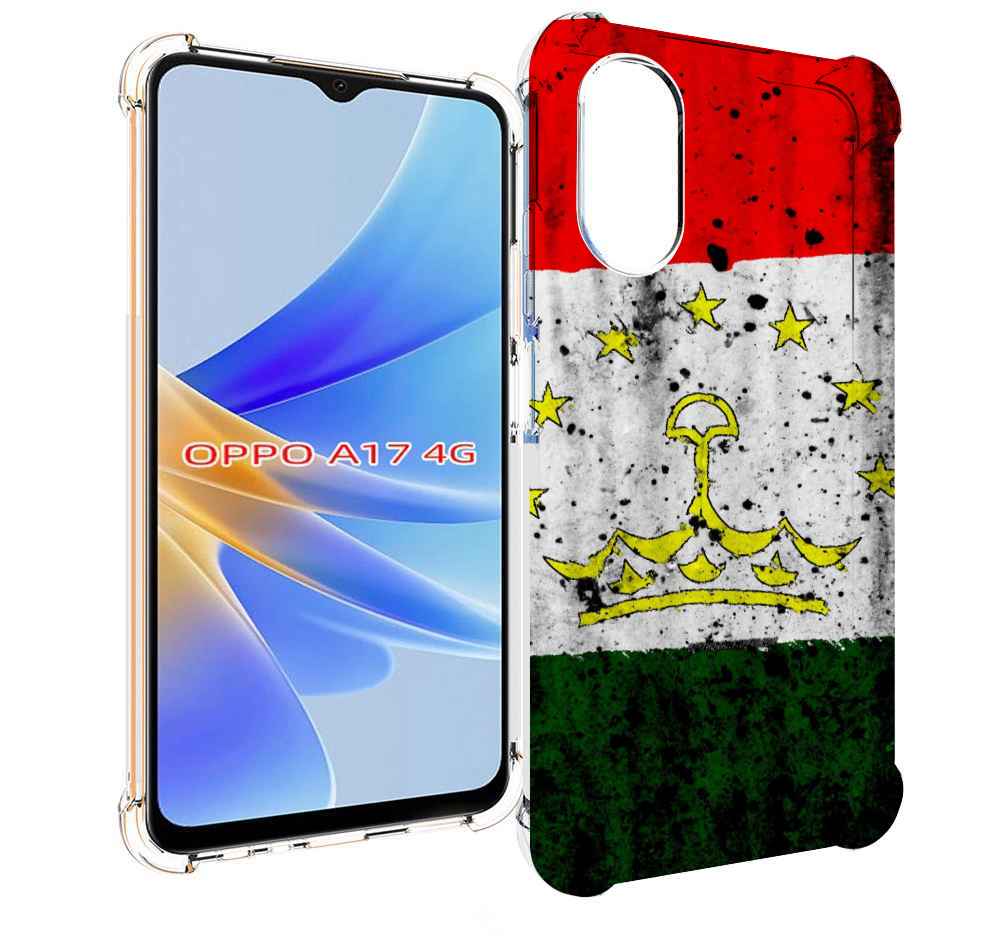 

Чехол MyPads герб флаг таджикистан для OPPO A17, Прозрачный, Tocco