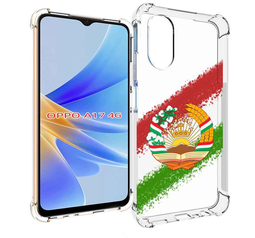 

Чехол MyPads герб флаг Таджикистана для OPPO A17, Прозрачный, Tocco