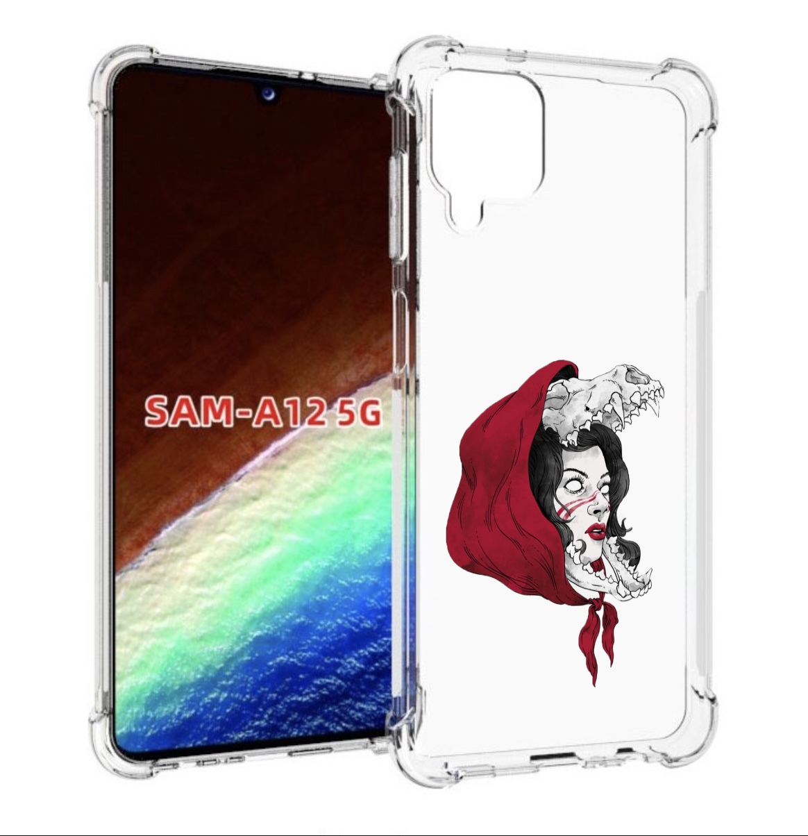 

Чехол MyPads Красная шапочка и волк женский для Samsung Galaxy A12 (SM-A125F) 2020/21, Прозрачный, Tocco