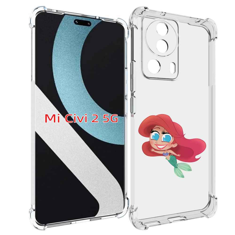 

Чехол MyPads русалка-мулатка для Xiaomi Civi 2, Прозрачный, Tocco