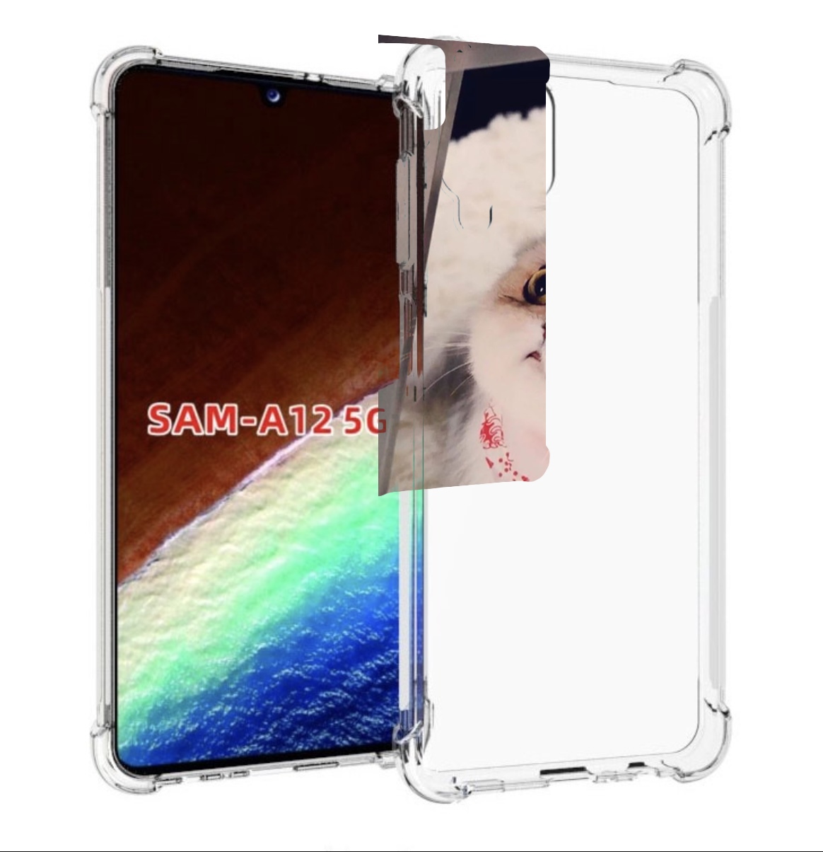 Чехол MyPads Котеночек женский для Samsung Galaxy A12 (SM-A125F) 2020/21