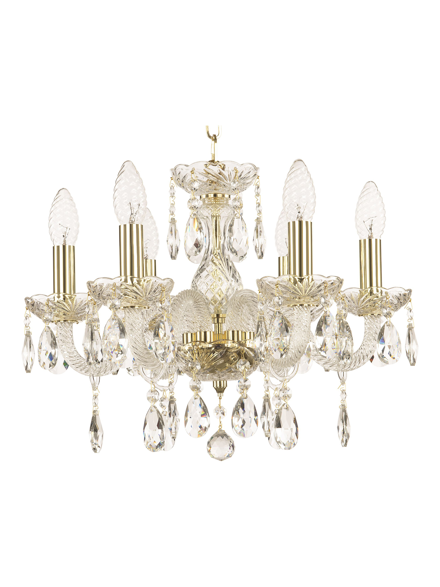 

Люстра подвесная хрустальная 117/6/141 G Bohemia Ivele Crystal, 117/6/141 G