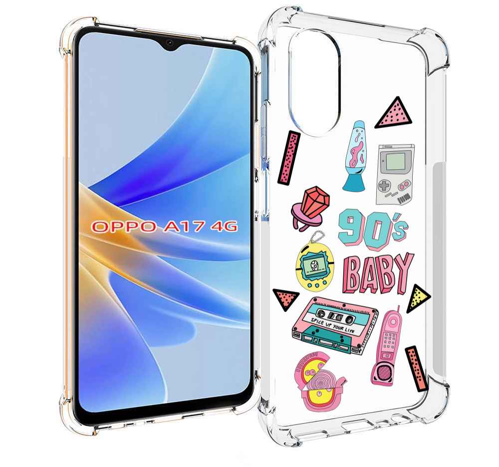 

Чехол MyPads гаджеты-90х для OPPO A17, Прозрачный, Tocco
